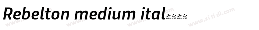 Rebelton medium ital字体转换